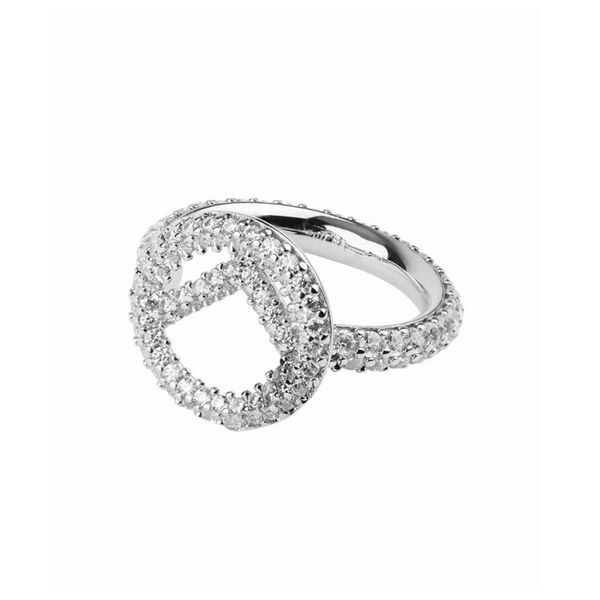 

women jewelry designer ring retro bague spring new s925 sliver rings luxury womens cluster rings wedding fashion letter ring, Golden;silver