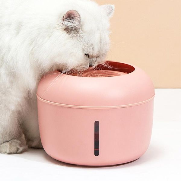 

cat bowls & feeders 2.5l pet drinking fountain food automatic filter double bowl dog water dispenser drink feeder kitten feeding container