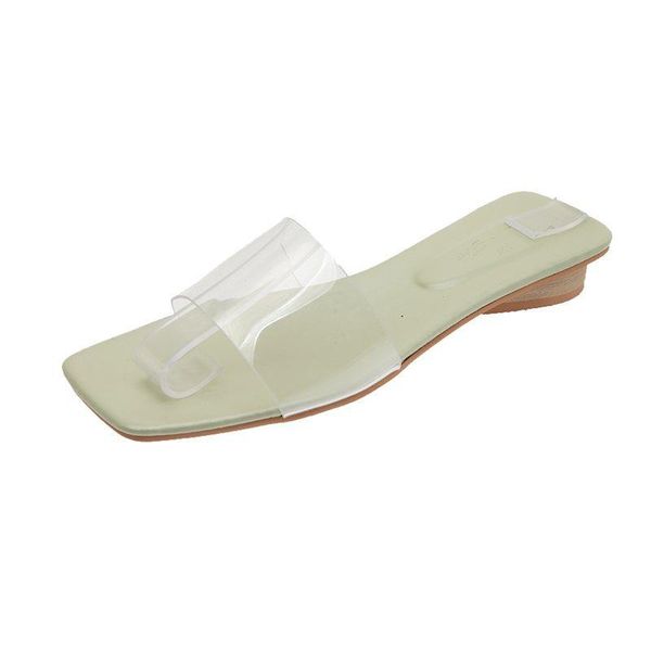 

slippers low fretwork pu rubber fabric hoof heels basic, Black