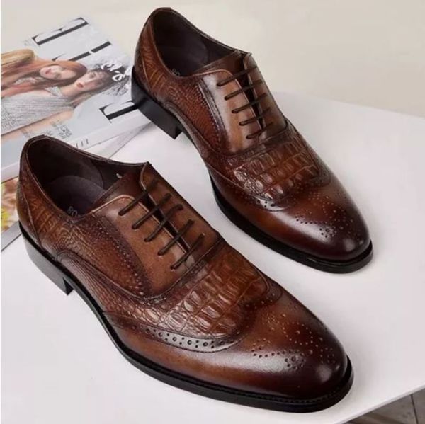 

dress shoes novos sapatos masculinos de couro marrom com renda alta qualida estilosos qualida 8kh435 zkzc, Black