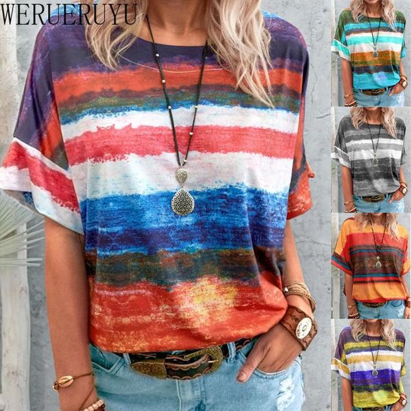 

women's t-shirt colored stripes graphic short sleeve t shirt women clothing korean fashion summer 2021 casual o-neck tshirt tees, White
