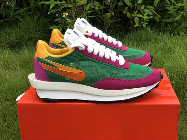 

authentic ldv waffle ldwaffle chunky dunky outdoor shoes men women daybreak nylon pine green trainers sports with original box