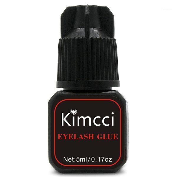 

kimcci 5ml eyelash extension glue 1-3 seconds fast drying eyelashes pro lash black adhesive retention long last1