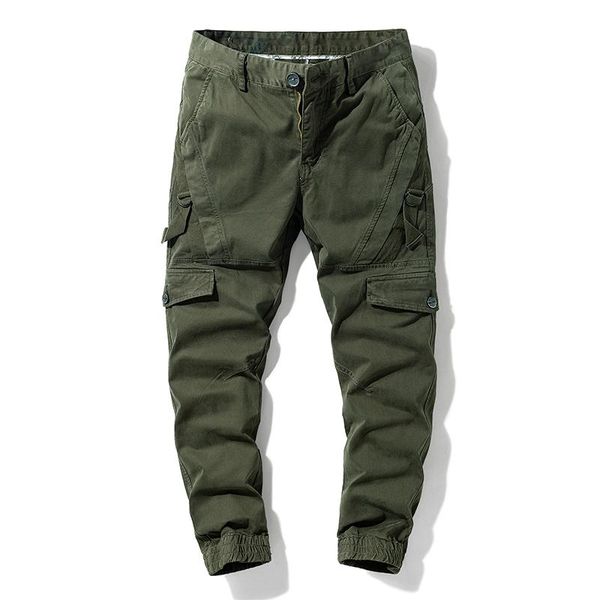 

men's pants 202 spring autumn winter cargo men jogger overalls outdoor tactical military pant casual sweatpant cotton trousers, Black
