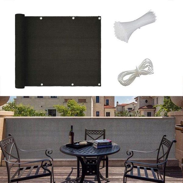 

balcony wind sunshade net shelter privacy screen breeze sewing buckle outdoor awning garden fence cover shade