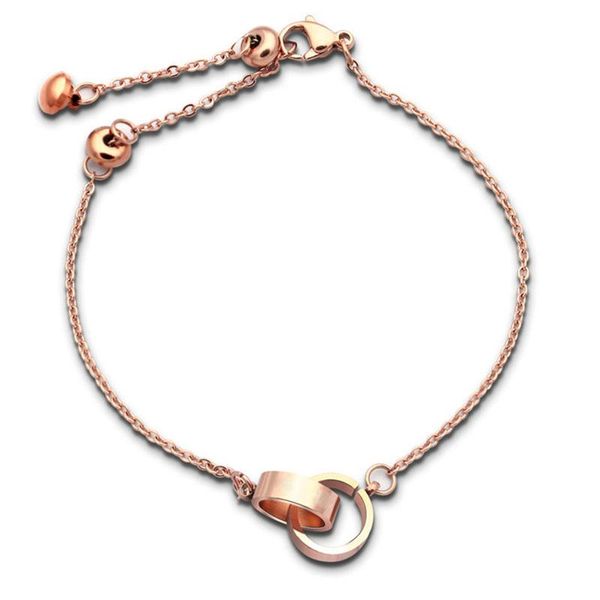 

link, chain mini bracelets for men women cuffs upper arm accessories love stainless steel nails rose gold classic wedding gifts, Black