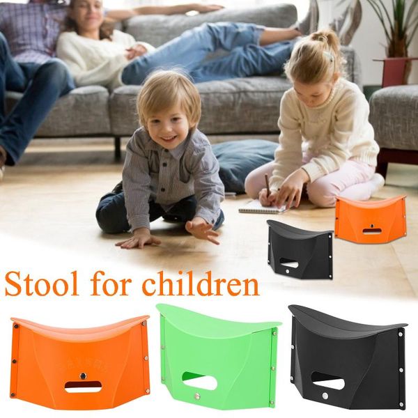 

camp furniture plastic folding portable camping travel stool children's thickened