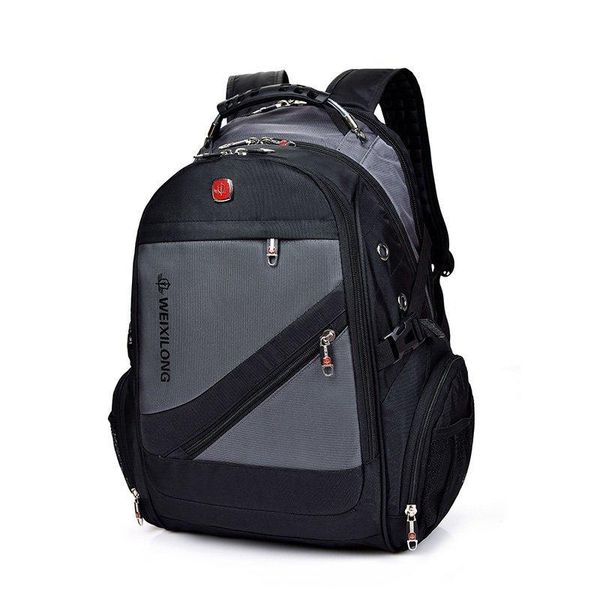 

backpack european style large capacity men's outdoor hiking bag travel oxford cloth fabric waterproof youth student