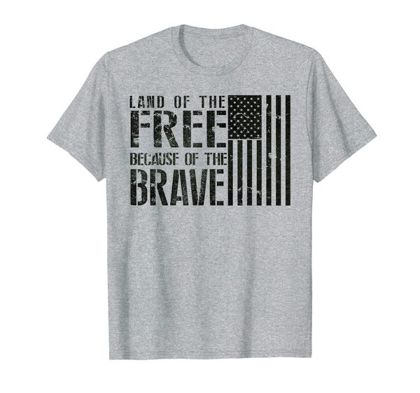 

Land of the Free, Because of the Brave Memorial Day T-Shirt, Mainly pictures