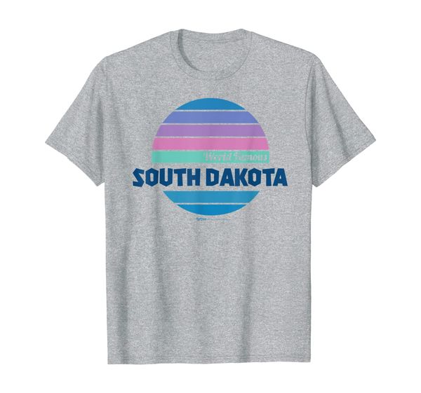 

world famous south dakota t shirt for women, men and kids, White;black