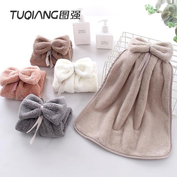 

towel coral velvet lovely hanging kitchen strong absorbent cleaning