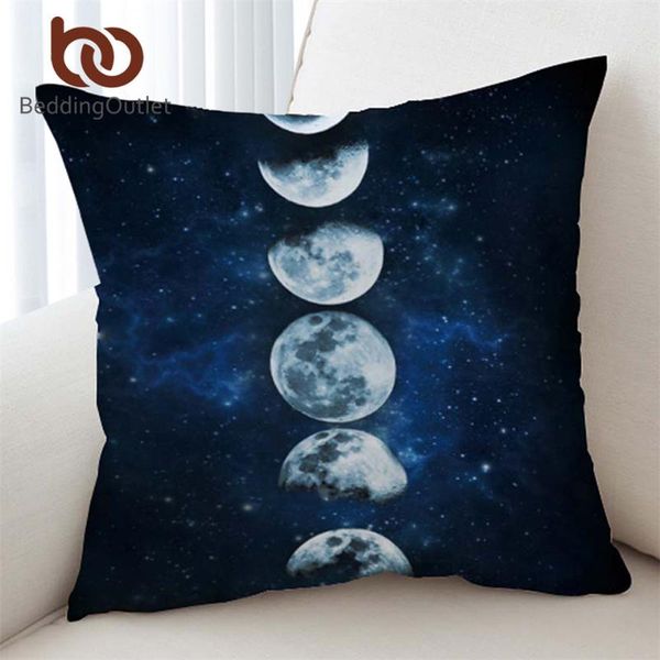 

cushion/decorative pillow beddingoutlet moon eclipse changing cushion cover galaxy printed case 3d landscape throw decorative