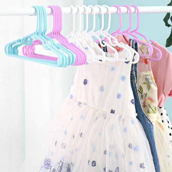 

children's hangers babies household clothing non-slip plastic safe and environmentally-friendly for drying clothes 10pcs & racks