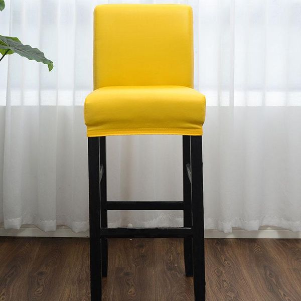 

chair covers solid waterproof cover elastic dining stretch slipcover coffee bar seat for el housse de chaise