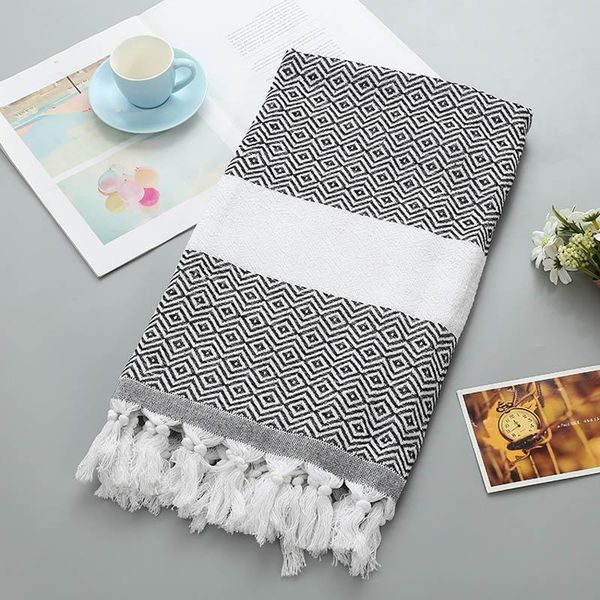 

towel cotton turkish beach ultra soft and super absorbent for pool gym picnic or travel use quick dry fabric