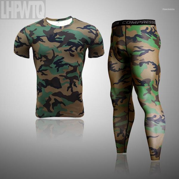 

running sets 2021 compression men's sport suits quick dry sportswear shirt joggers training gyms fitness tracksuits sets1, Black;blue