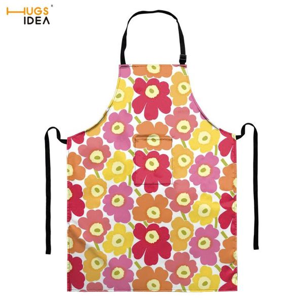 

aprons cartoon apron for adults kids kawaii poppy print baking accessories waterproof pinapore with pocket cleaning aprom kitchen home