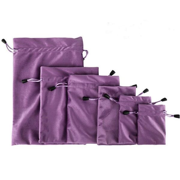 

soft velvet jewelry bags pouches drawstring wedding party favor bag gift wrap