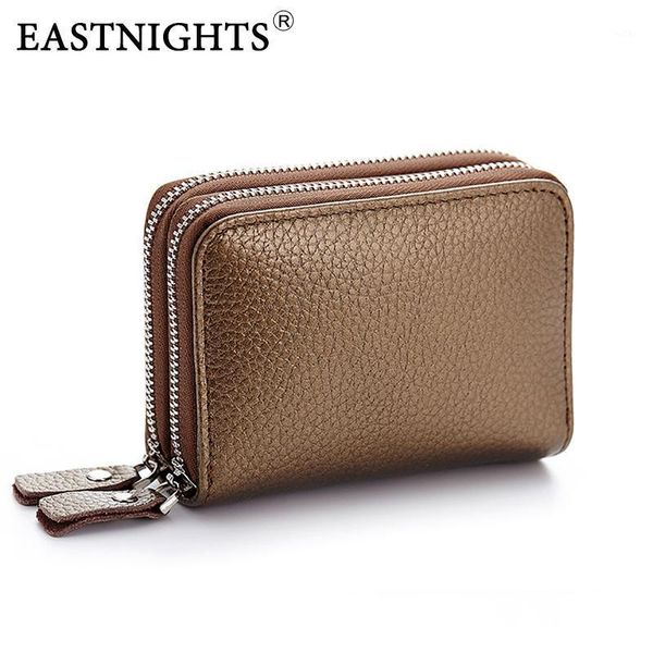 

wallets eastnights small zipper wallet women genuine leather card holder fashion coin purse men short tw2720-11, Red;black