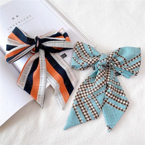 

scarves 2021 korean scarf imitation silk for ladies flowers printing chic women's neck blte hair stripe magic, Blue;gray