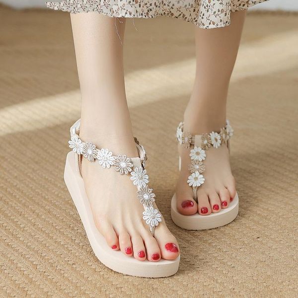 

high heel sandal for women shoes suit female beige clogs wedge 2021 summer all-match med anti-skid soft high-heeled velvet black dress
