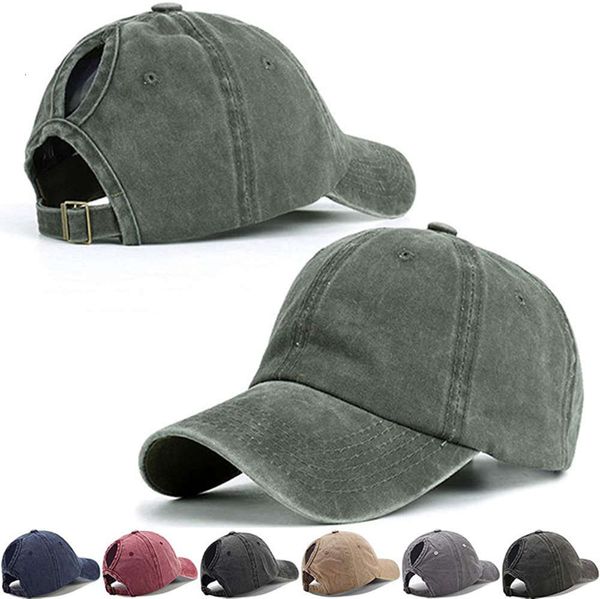 

,snapback spring and summer curved eaves outdoor sports sunshade hat horsetail wash baseball hat women's solid duck tongue, Blue;gray