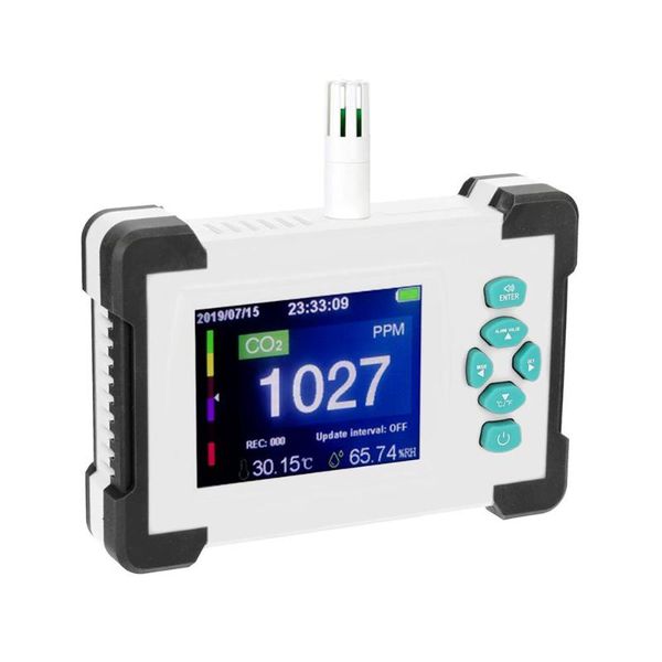 

smart home control professional co2 meter detector carbon dioxide rechargeable air quality analyzer monitor tester