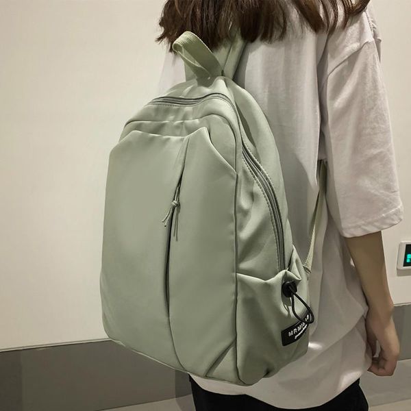 

backpack original uoct.all schoolbag female college students 2021 fashion large-capacity white simple and versatile ins