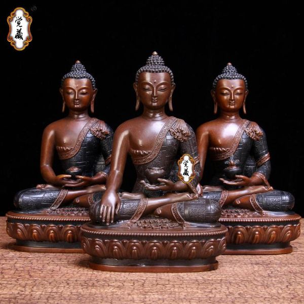 

decorative objects & figurines 3pcs # good figure of buddha home talisman protection tibetan tantra buddhism phra sompo sambo brass statue