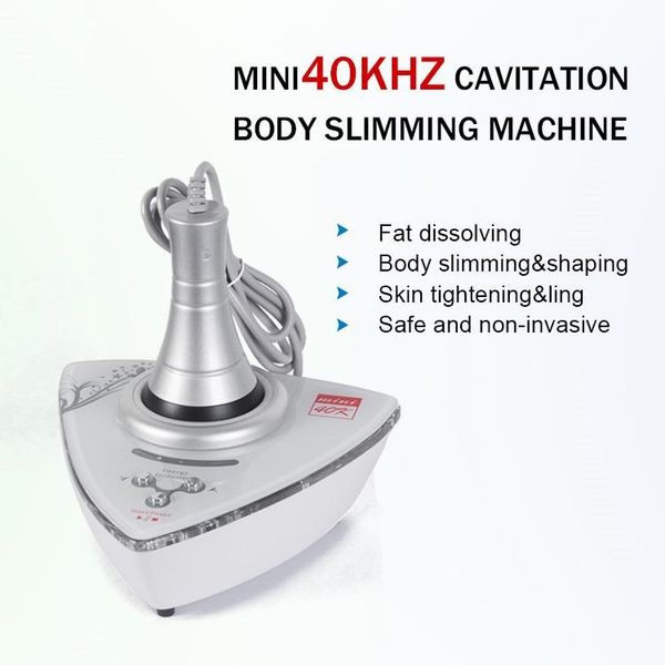 Tragbarer Einzelkopf 40k Kavitation Abnehmen Maschine / Körperhubgewicht Reduzieren Sie das Gerät / starke Ultraschall-Cellulite-Entfernung