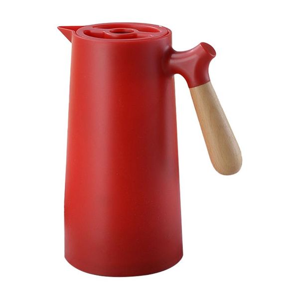 

water bottles 1l insulation pot large capacity bottle office wooden handle drinking thermal kettle easy clea home kitchen anti scald