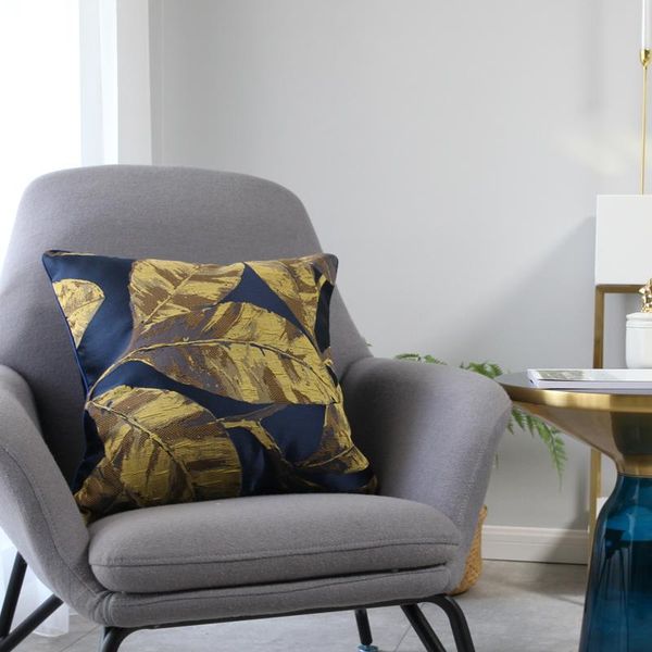 

luxury leave pattern cushion covers decorative pillow cases home decor cover gifts textile almofadas sofa cushion/decorative
