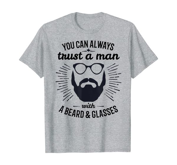 

funny beard fact quote t shirt for bearded men glasses, White;black