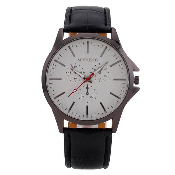 

wristwatches fashion three eyelid belt men's watch wristwatch manufacturer spot wholesale one replacement, Slivery;brown