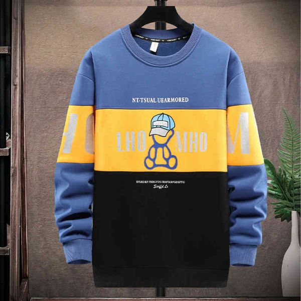 

men's hoodies & sweatshirts fashion man-to-neck striped hoodies long-sleeve men's jerseys in the street wear casual pullovers afa, Black