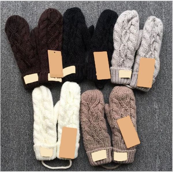 

brand gloves/wool mittens/european fashion designer warm gloves/twist knitted gloves wholesale, Blue;gray