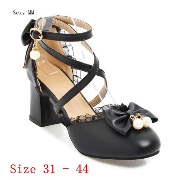 

dress shoes high heels women pumps heel d'orsay woman party wedding kitten small plus size 31 32 33 - 40 41 42 43 44, Black