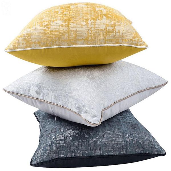 

cushion/decorative pillow light luxury cushion cover abstract gray yellow blue jacquard pillowcase 45x45/50x50cm throw sofa bed home decor