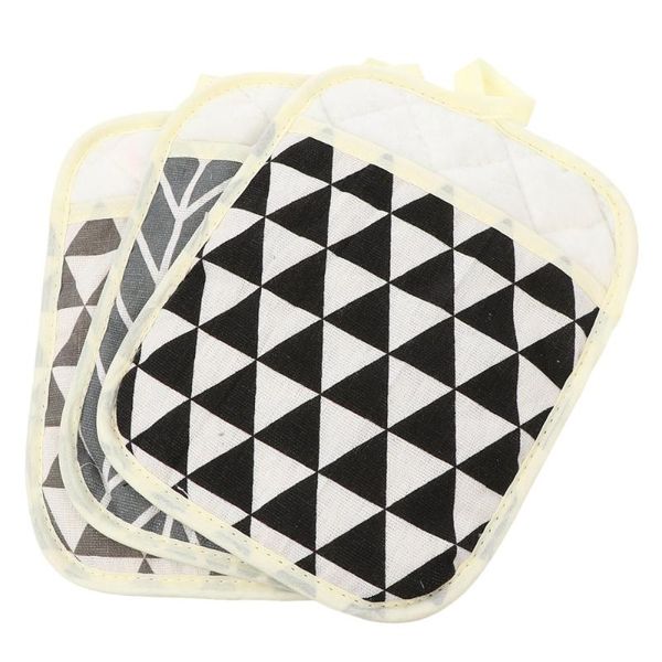 

mats & pads 3pcs heat resistant safe insulation gloves household for kitchen