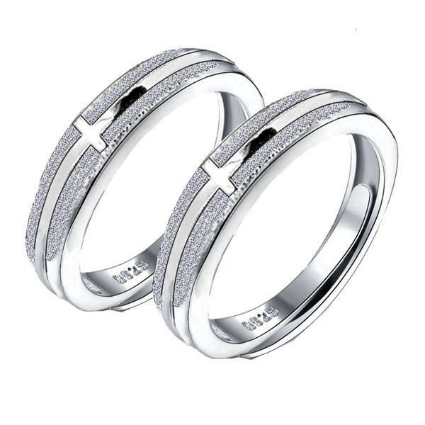 

s925 sterling ring, living christian lord's inner lovers cross, sier jewelry customized, Silver