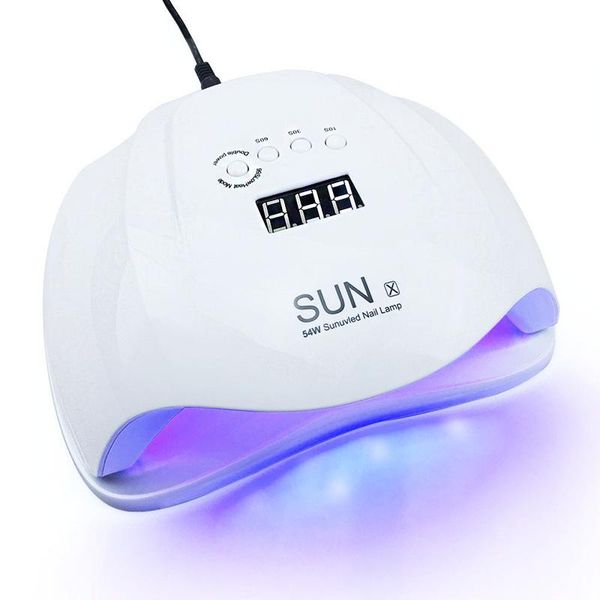 

nail dryers sunx lamp for manicure uv led 54w polish dryer machine gel sunx5 max ice art tools all nails