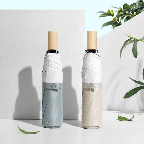 

umbrellas mini colorful umbrella rain automatic folding parasol pocket yellow reverse cute ombrello pioggia gear eb50ys