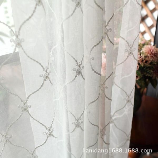 

curtain & drapes customized embroidered curtains tulle for living room and bedroom translucidus (shading rate 1%-40%)