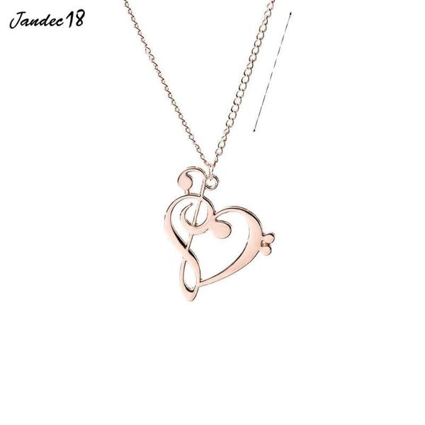 

pendant necklaces exquisite collars musical note choker aesthetic alloy clavicle chain charm heart necklace women jewelry accessories, Silver