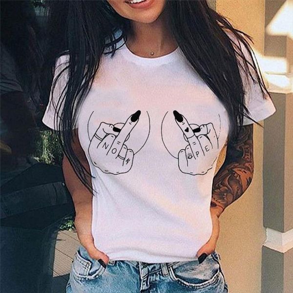 

middle finger print men mens harajuku vogue short sleeve streetwear chest ladies graphic summer female, White;black