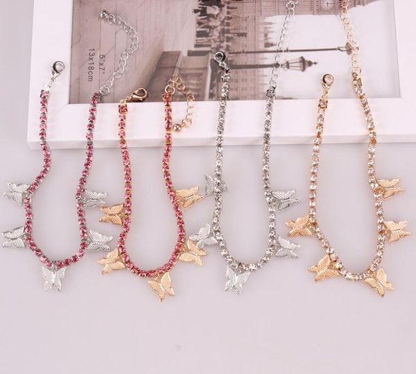 

chains fashion butterfly style ladies wear jewelry necklace, Silver