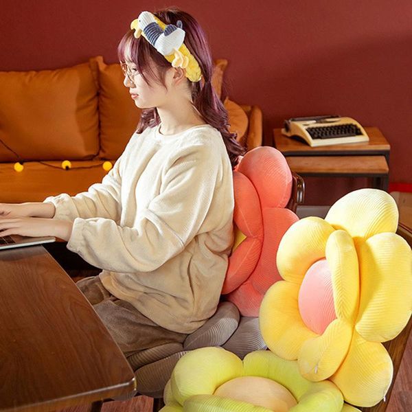 

cushion/decorative pillow flower shape plush pillows body decorative round seat plushie home living room decor 50x50cm