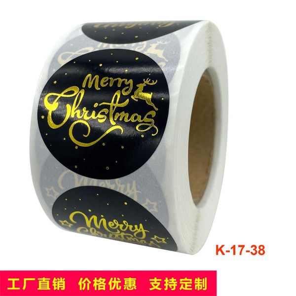 

gift wrap roll gold sticker christmas