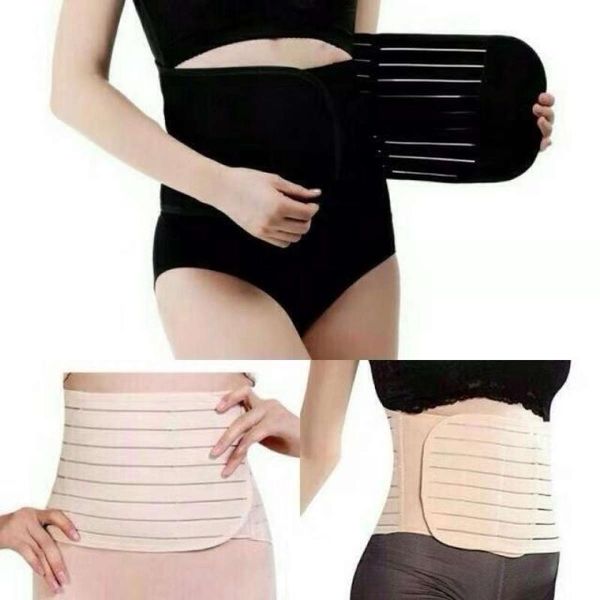 

women's shapers tummy binder abdominal belt for ladies postpartum belly slimming girdles waist trainer women slim weight loss, Black;white