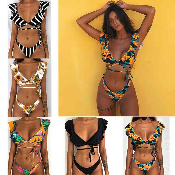 

bikinis women swimwear push up bikini set swimsuit brazilian biquini solid bathing suit print swim wear beach female, White;black
